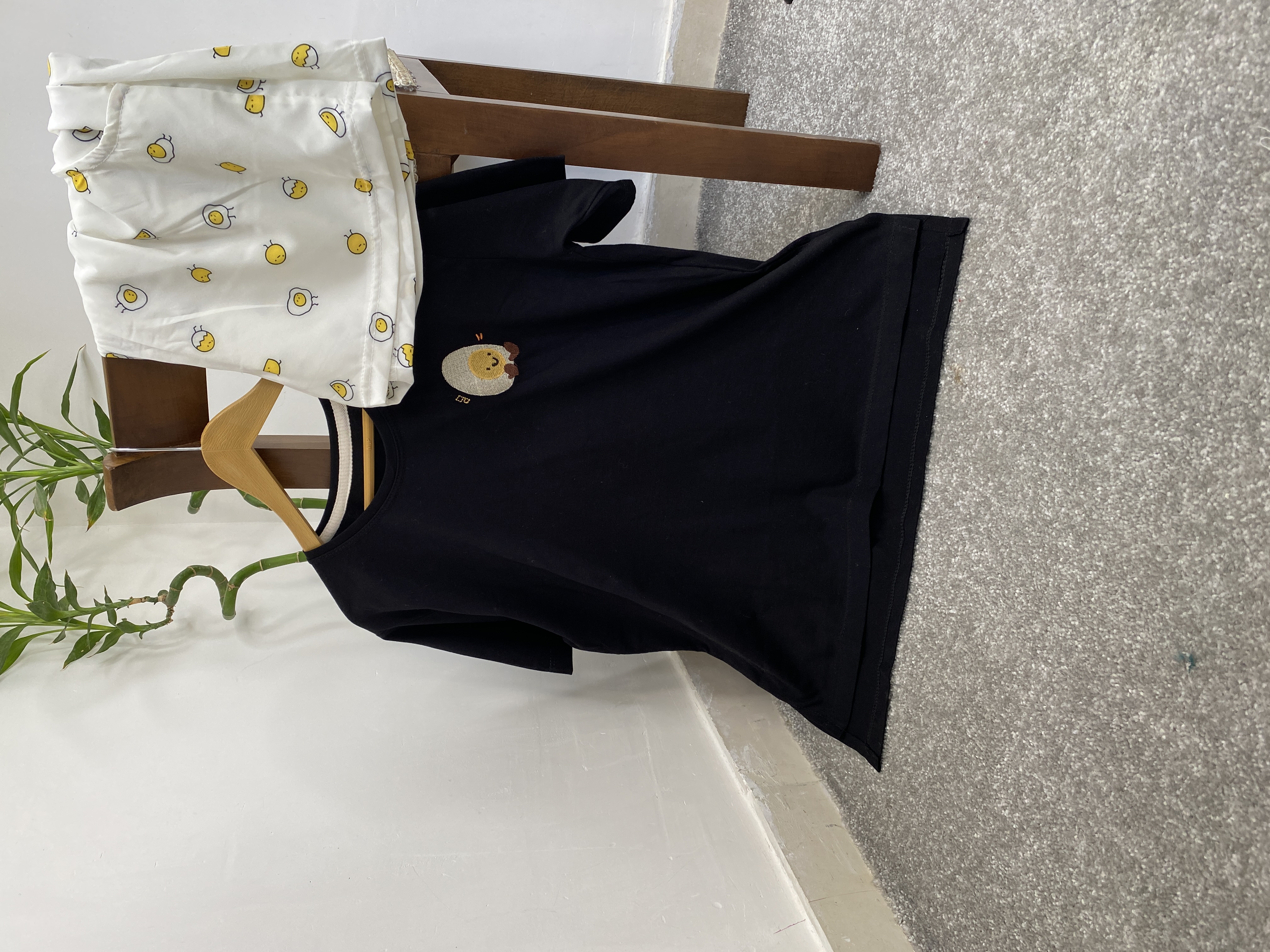 ست تیشرت و شورتک /عروسکی /فری سایز /جنس نخ پنبه