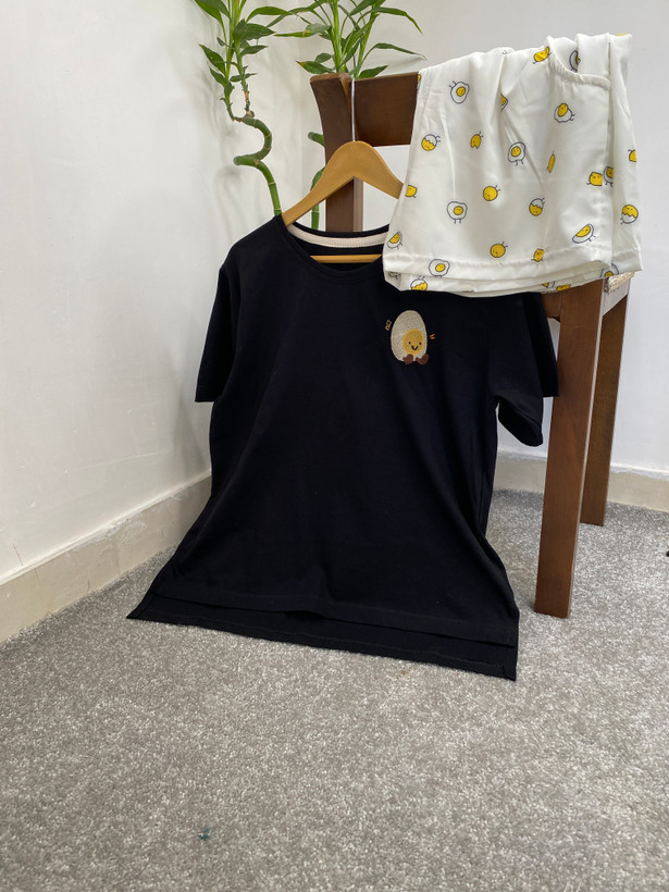 ست تیشرت و شورتک /عروسکی /فری سایز /جنس نخ پنبه